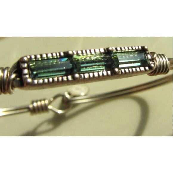 Luca + Danni May Birthstone Minimalist Bangle Bracelet - Picture 1 of 5